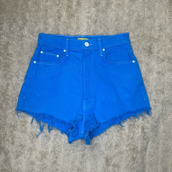 Mother Pants - MOTHER blue Tune Up Bona Fide Short Fray jean shorts Size 26